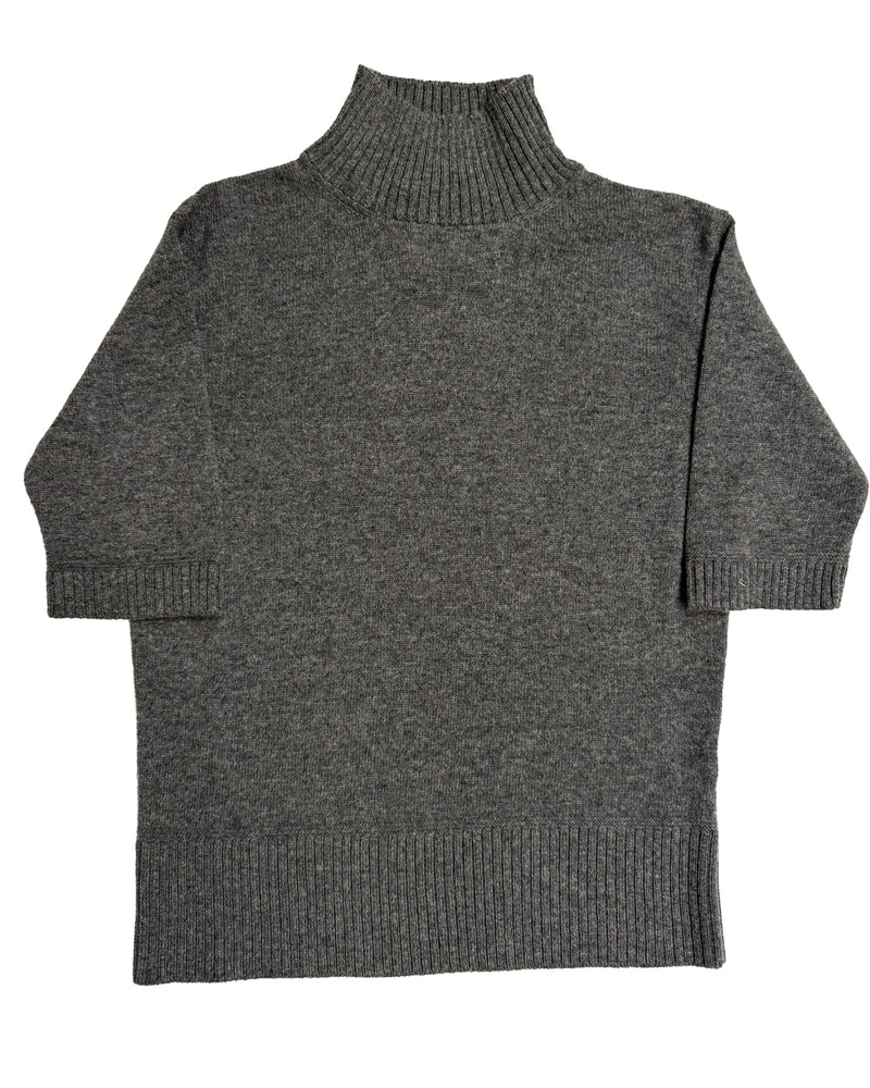 Mockneck Half Sleeve | Iron Grey