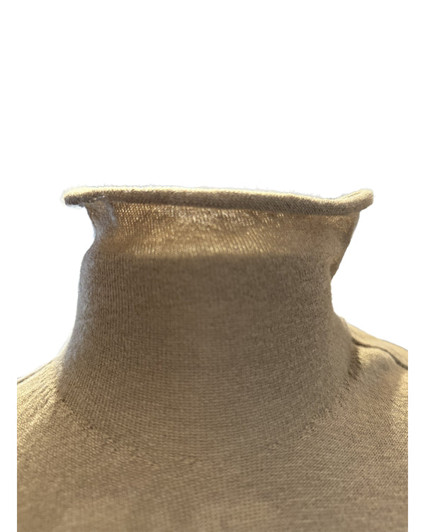 Cashmere Elbow Sleeve Turtleneck | Bison