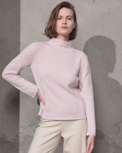 Mock Neck Sweater | Rose Quartz & Optical
