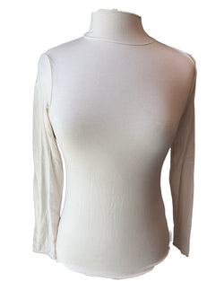Majestic Filatures Soft Touch Long Sleeve Mock Neck Cream shop at well heeled