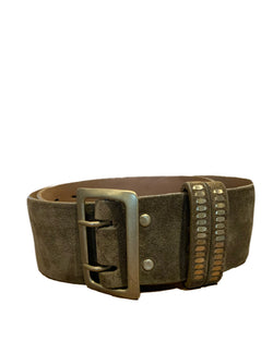 Keeper Tula Moss Suede Waist Belt 3"