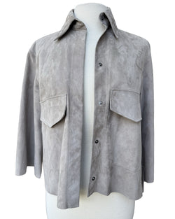 Veda Suede Jacket - Taupe