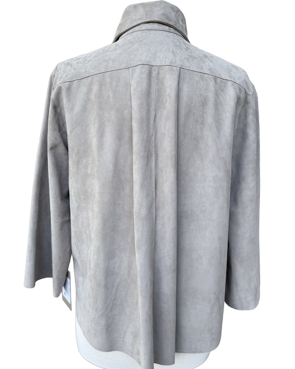 Veda Suede Jacket - Taupe