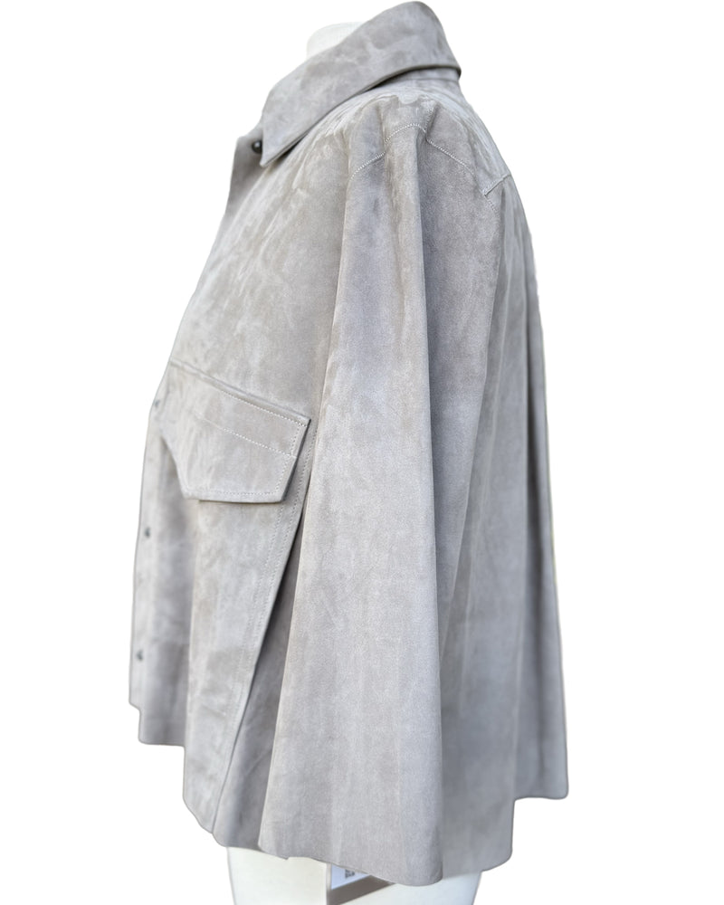 Veda Suede Jacket - Taupe