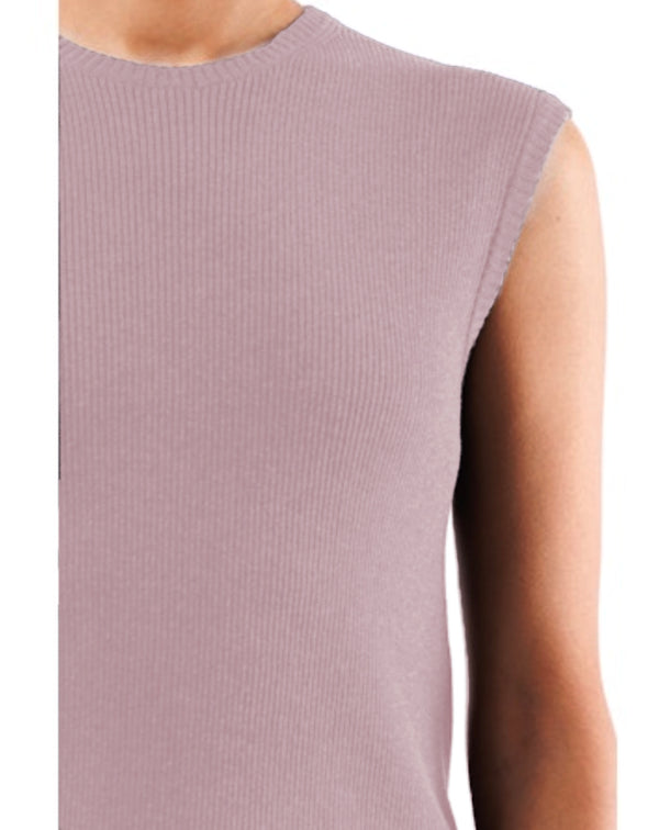 Cropped Muscle Tank 2x1 Cotton | Gregio-Scuro