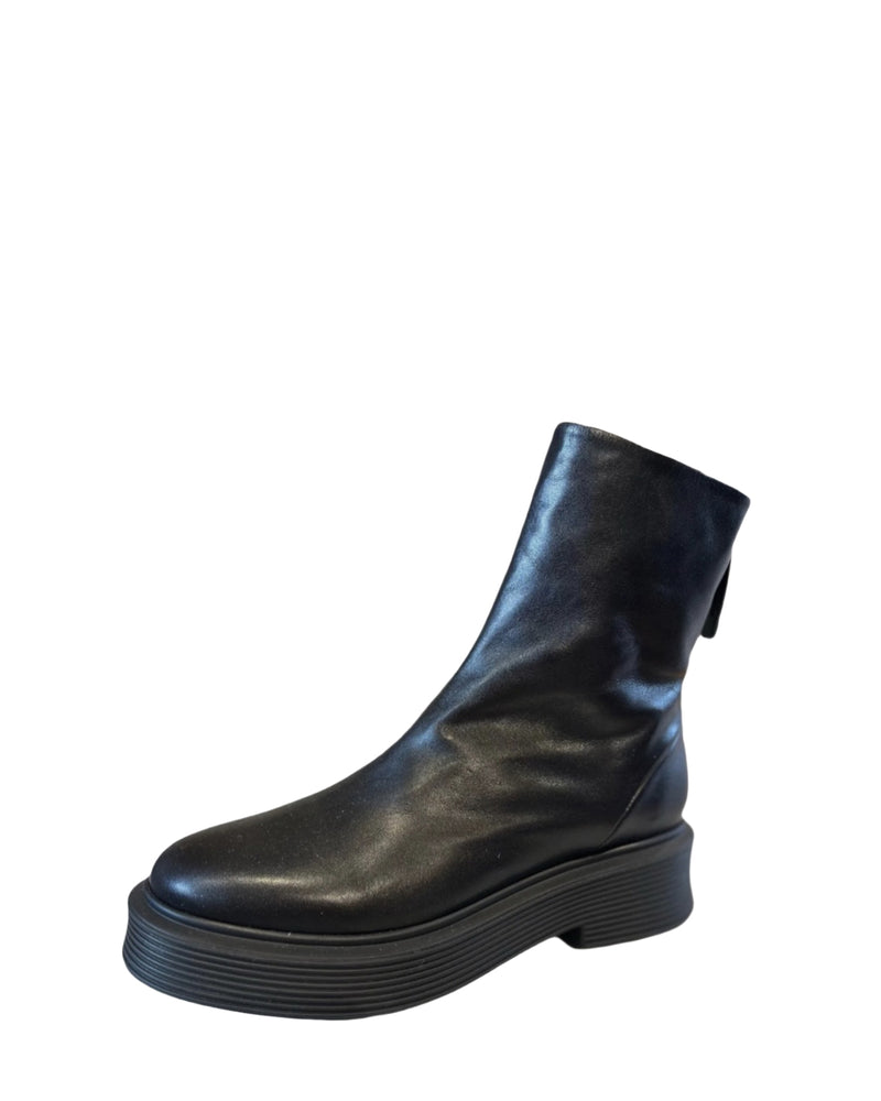 Neta Back Zip Bootie | Old Nero