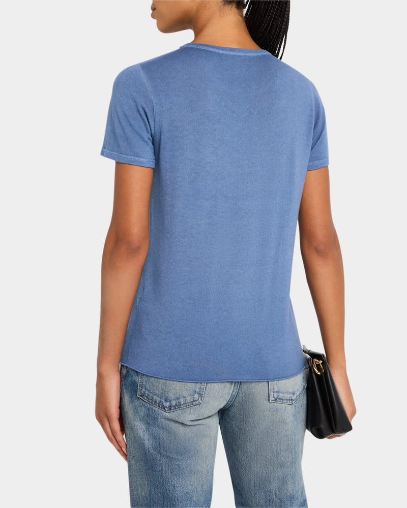 Short Sleeve Cashmere Crewneck | Baltic