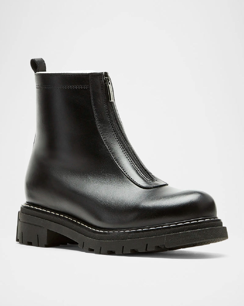 Deon Zip Front Bootie | Black Leather – Well Heeled Deon Zip Front Bootie | Black Leather – Well Heeled