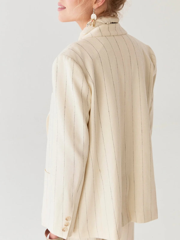 Paddy Jacket | Ecru Stripe