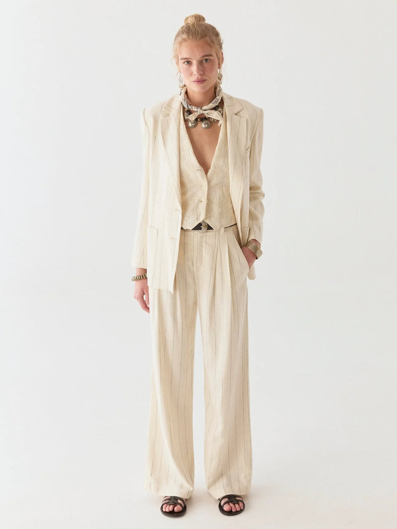 Paddy Jacket | Ecru Stripe