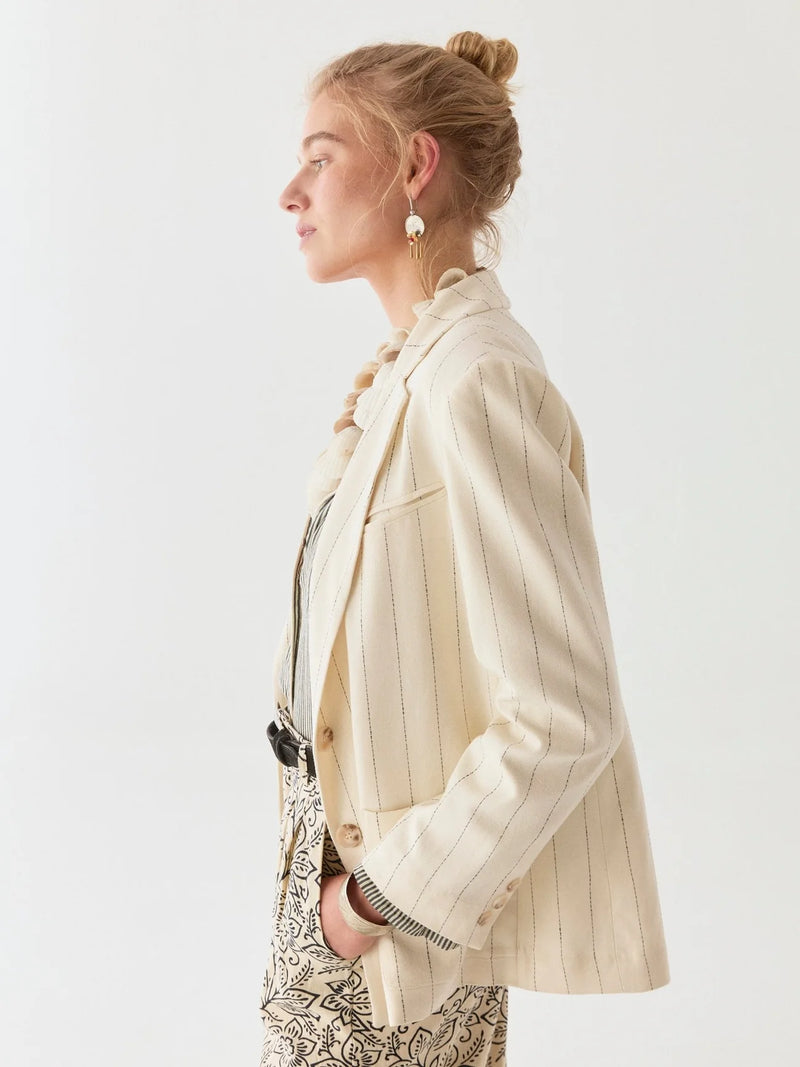 Paddy Jacket | Ecru Stripe