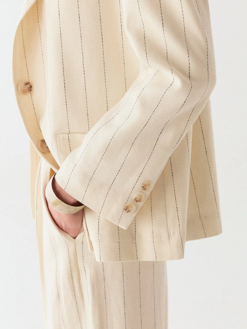 Paddy Jacket | Ecru Stripe