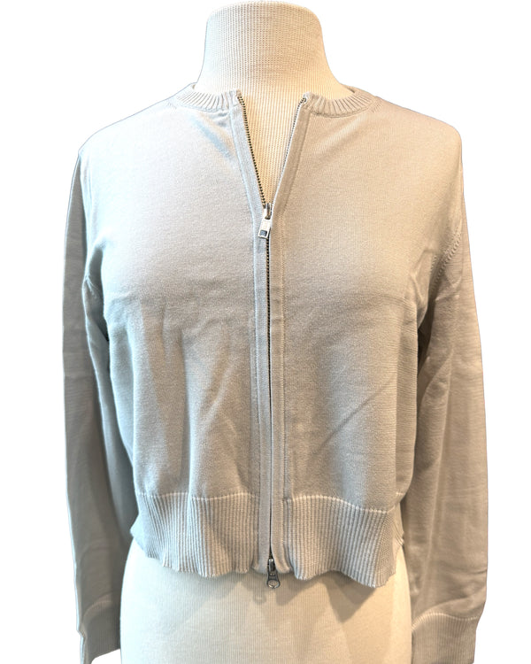 Cropped Zip-Up Cardigan | Perla
