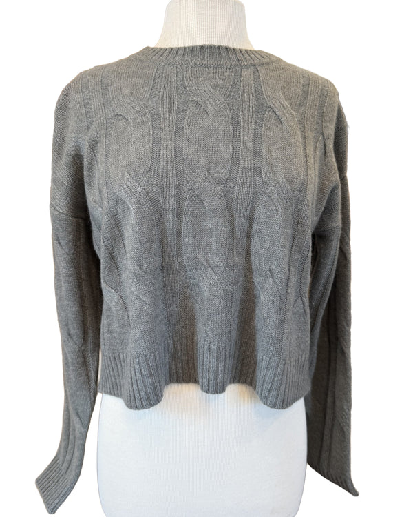 Clover Crop Cable Sweater | Pine