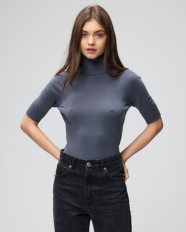 Organic Cotton Knit Elbow T Neck | Pirate