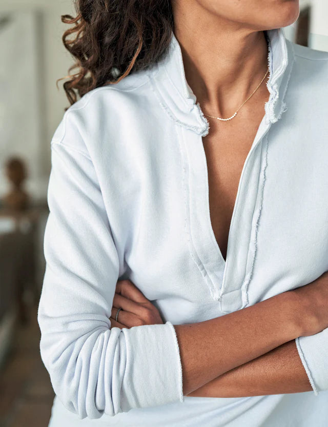 Patrick Popover Henley Sweatshirt | Ice