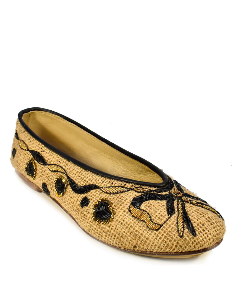 Meher Kakalia Queen Darcy in Jute Natural at well heeled boutique in stowe vt
