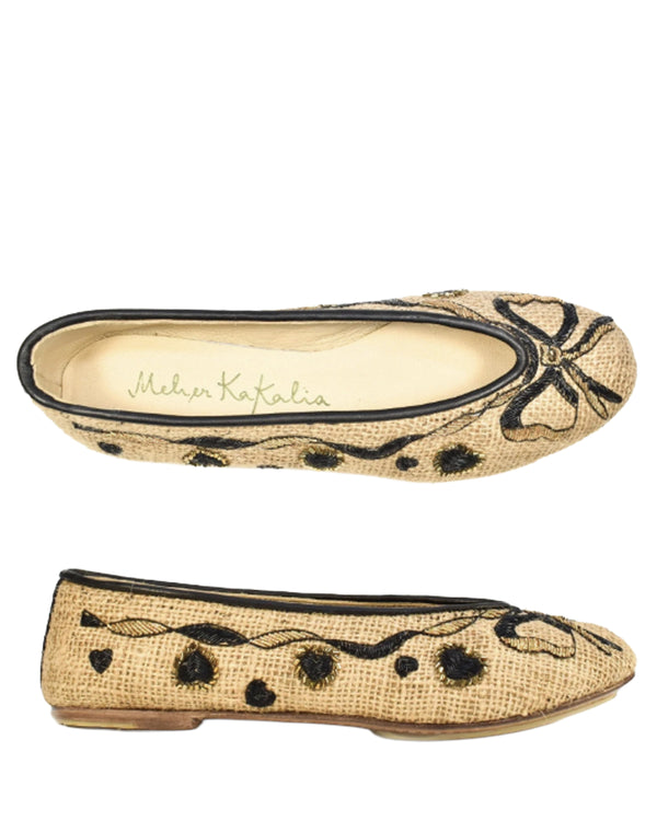 Meher Kakalia Queen Darcy in Jute Natural at well heeled boutique in stowe vt
