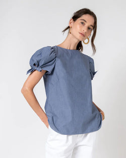 Quotation Tee | Chambray