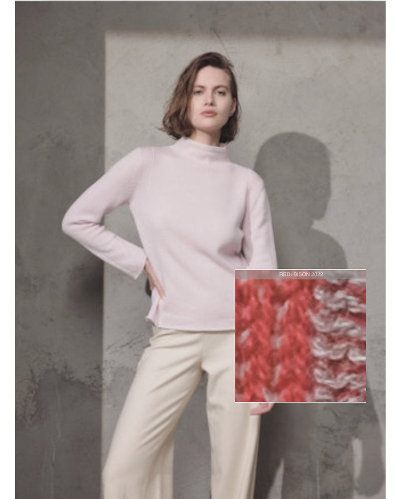 Mock Neck Sweater | Red Bison