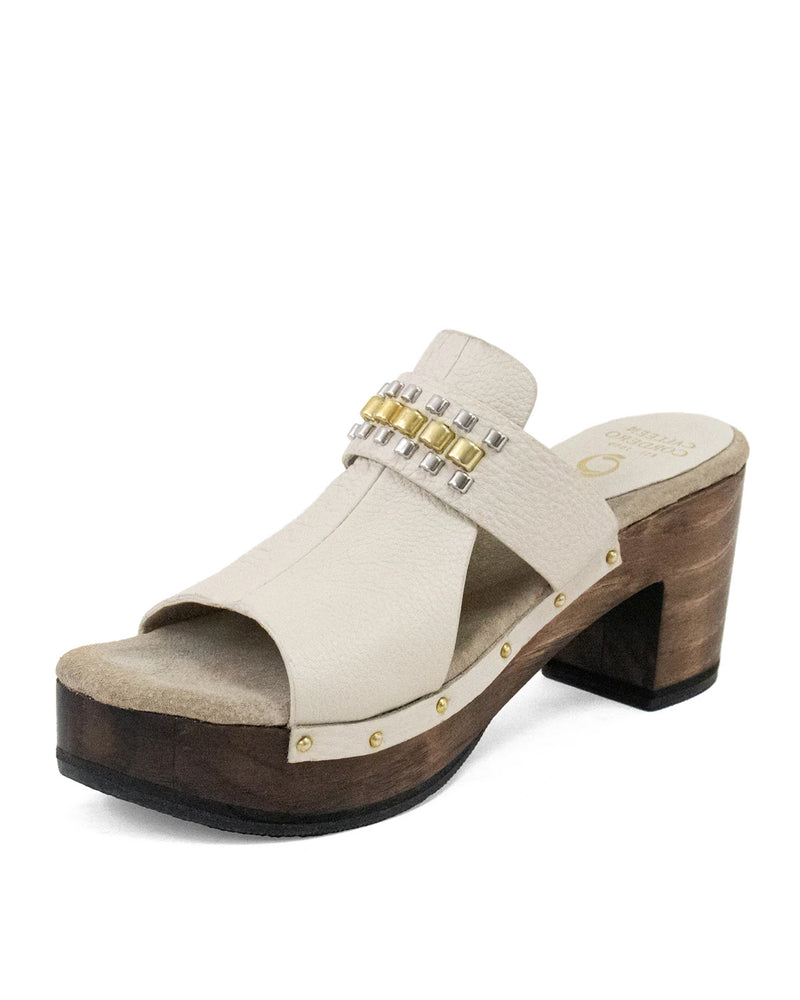 Rolexa Clog Hueso Nappa | Ivory