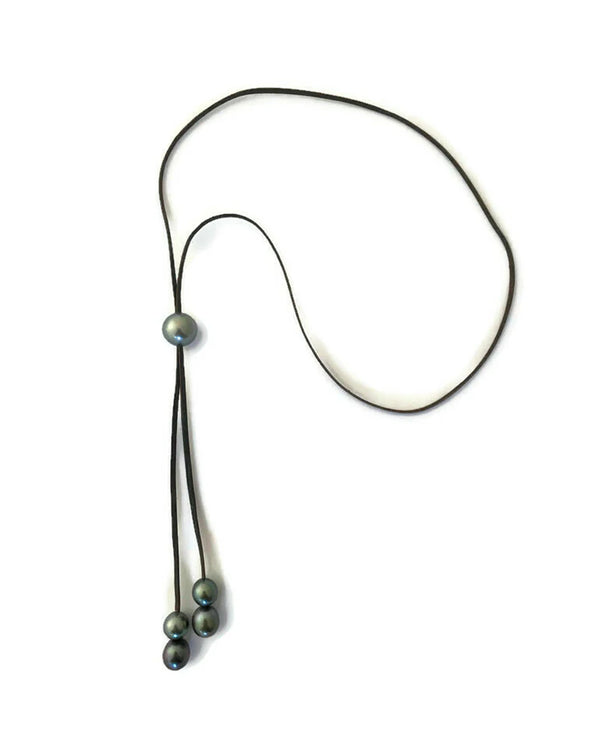 Royal Tahitian Double Drop Necklace