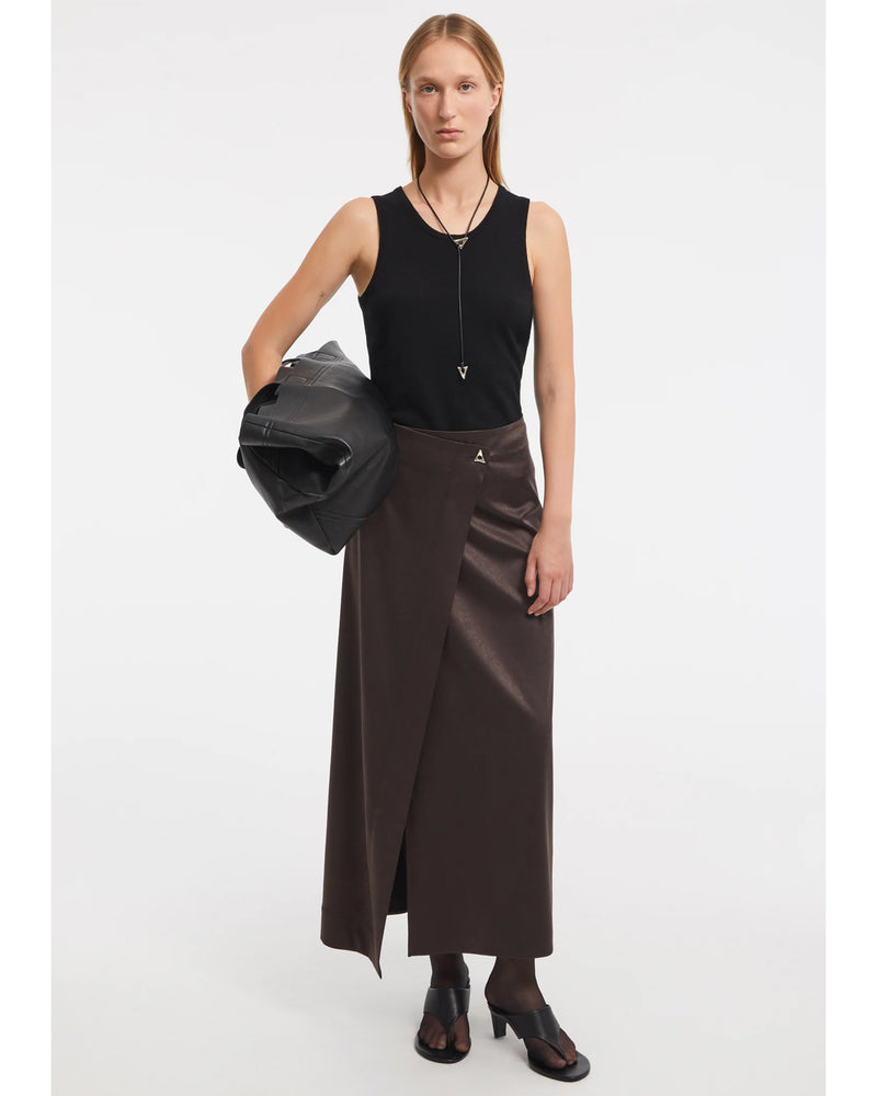 Royal Long Skirt | Espresso