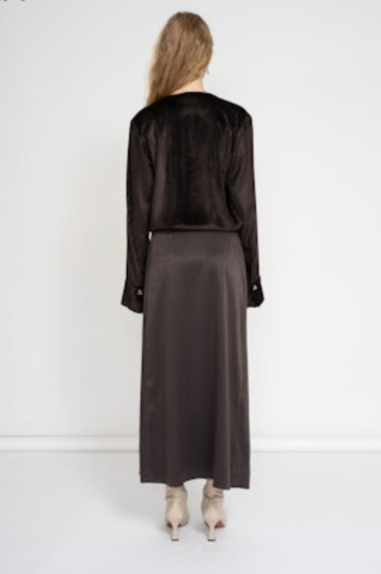 Royal Long Skirt | Espresso