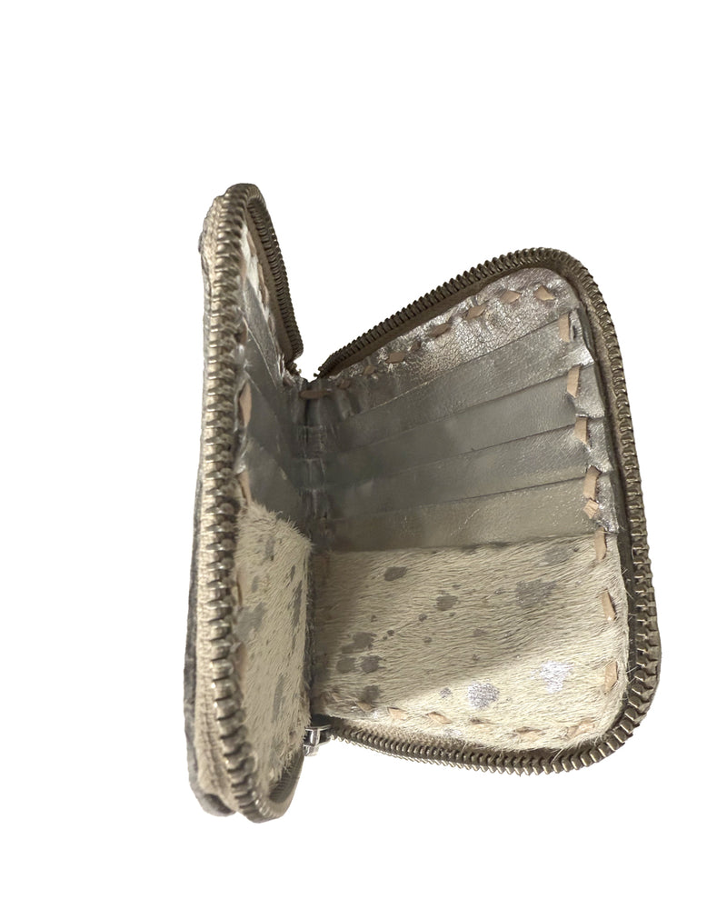 Studio Caleidoscope Ruby Wallet in silver shop at well heeled stowe vt