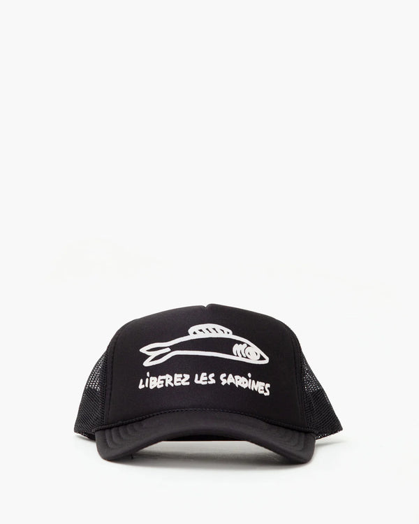 Black Liberez Les Sardines Trucker Hat