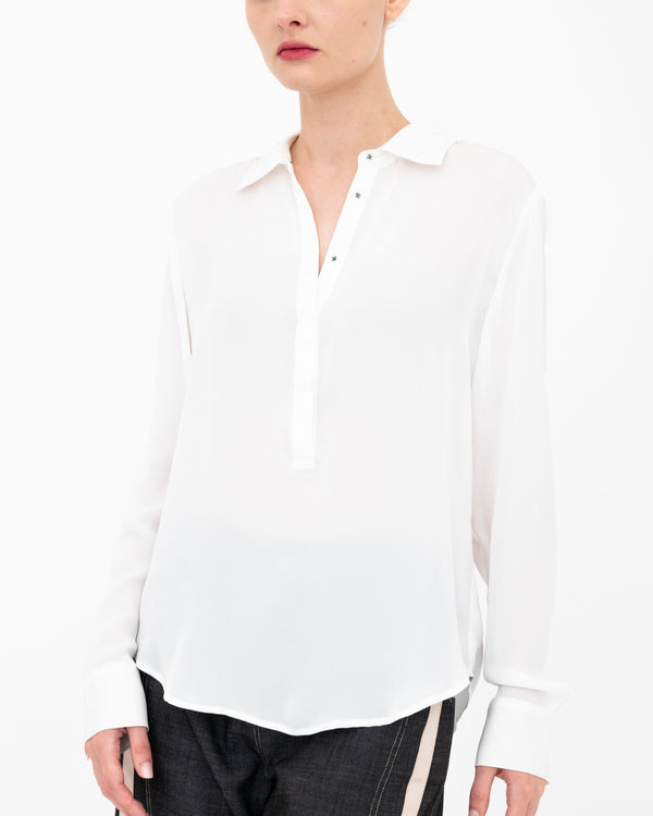Blythe Pullover Shirt | White