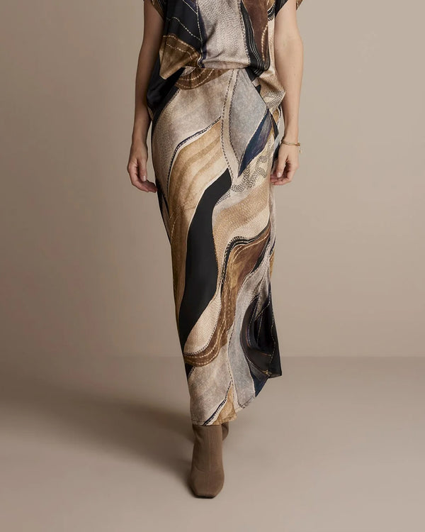 Flowy Lines Skirt | Multi