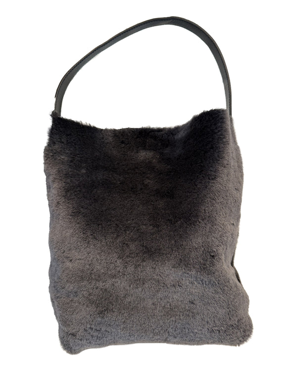 Small Hobo Shearling | Black Snowtop Shearling