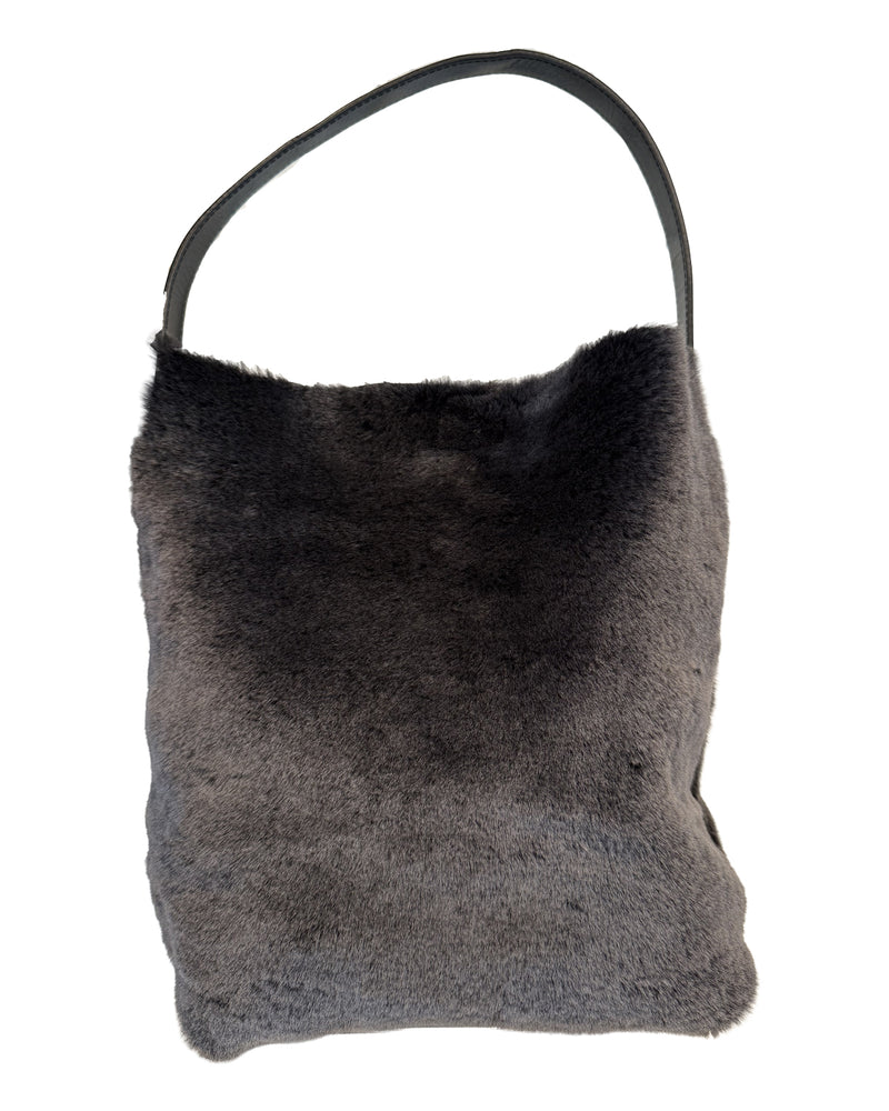 Small Hobo Shearling | Black Snowtop Shearling