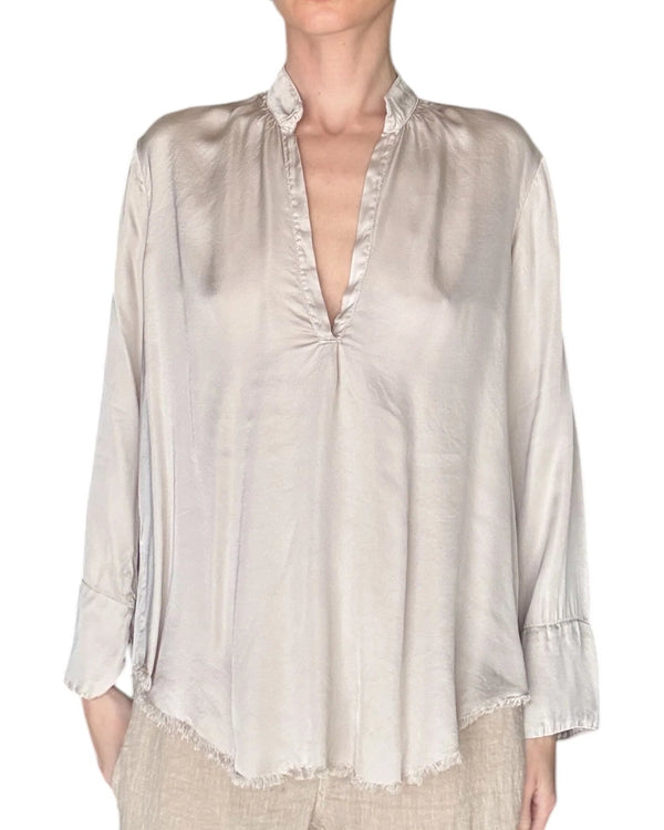 JAGA Sofia Blouse in Nude shop at well heeled vt