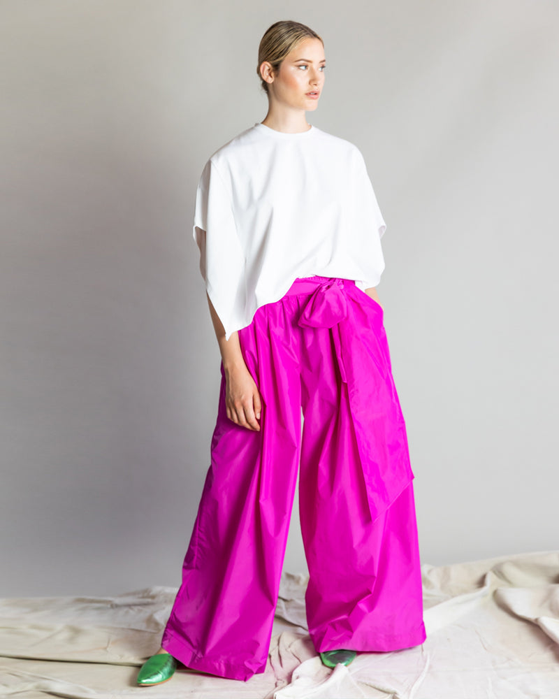 Taffeta Wide Leg Pant | Bougainvillea