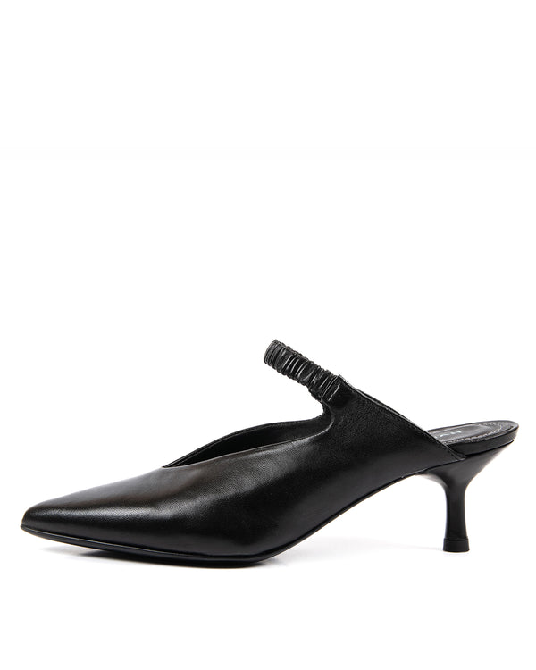 Tania Mule With Strap | Nero