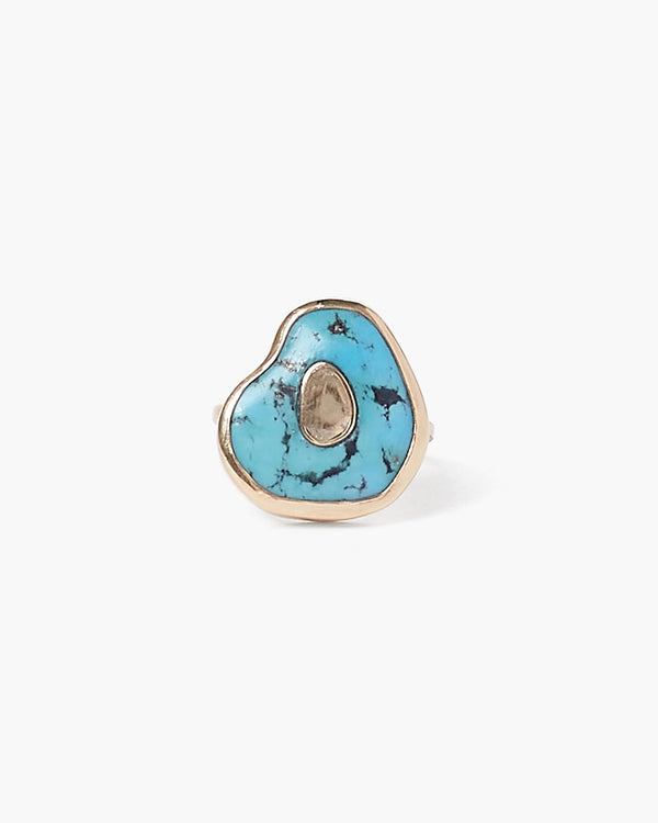 14K Gold Oasis Turquoise Ring