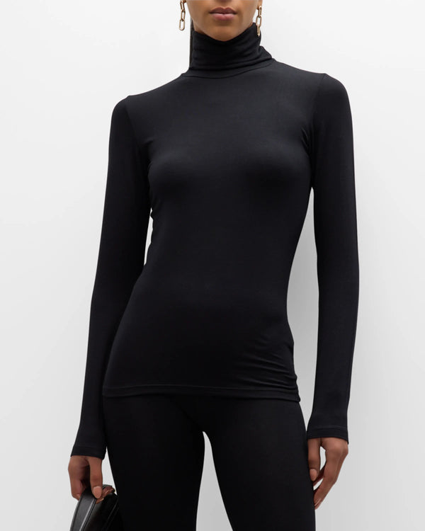 Long Sleeve Merrow Edge Turtleneck | Noir