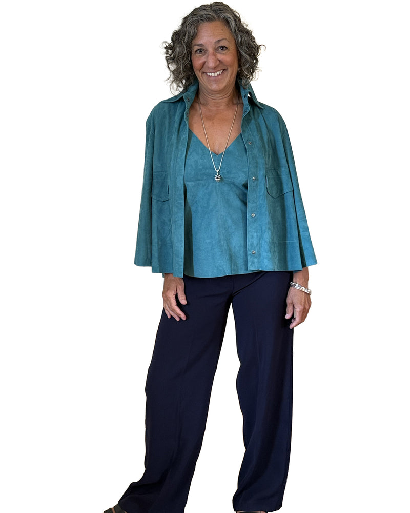Grenn Pilot Veda Suede Shirt Jacket Dakota Gre shop at well heeled