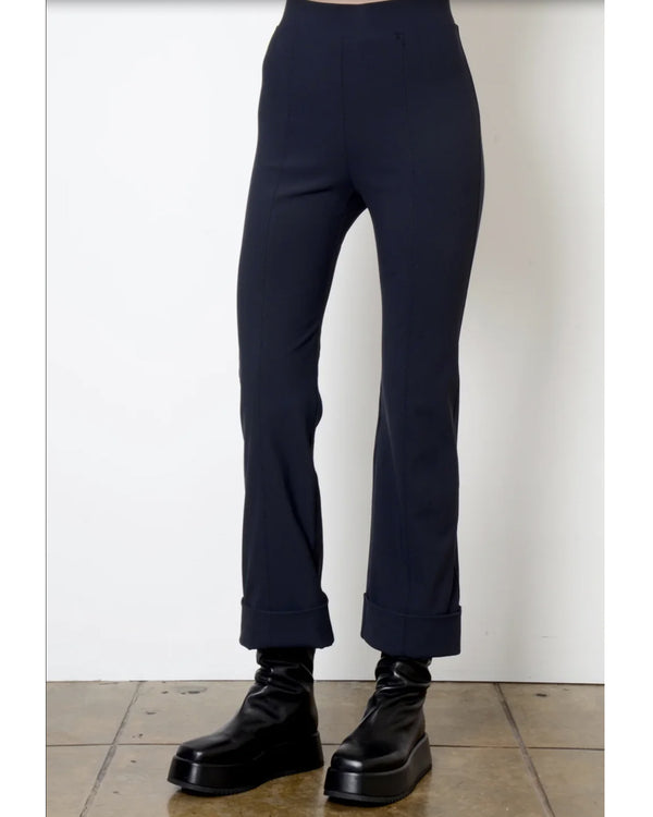 Verdell Cuffed Cropped Flare | Black