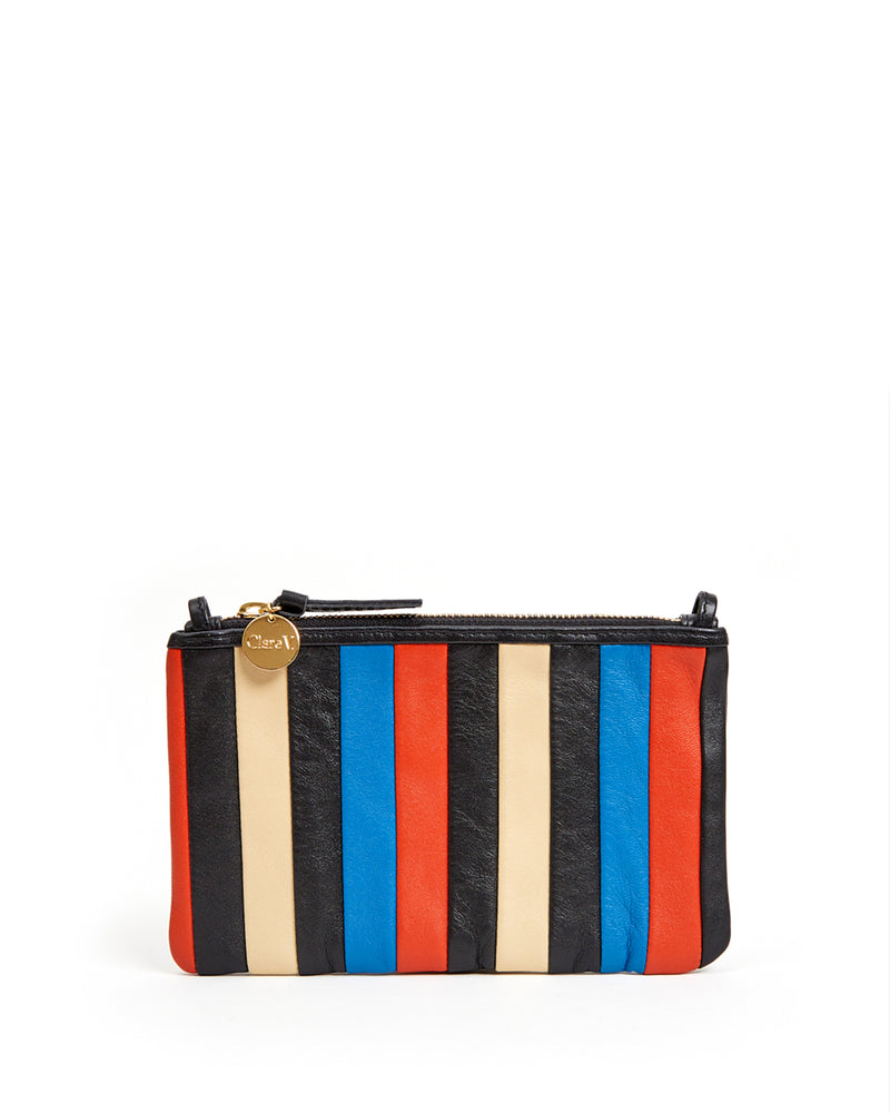 Wallet Clutch with Tabs | Multi Stripe