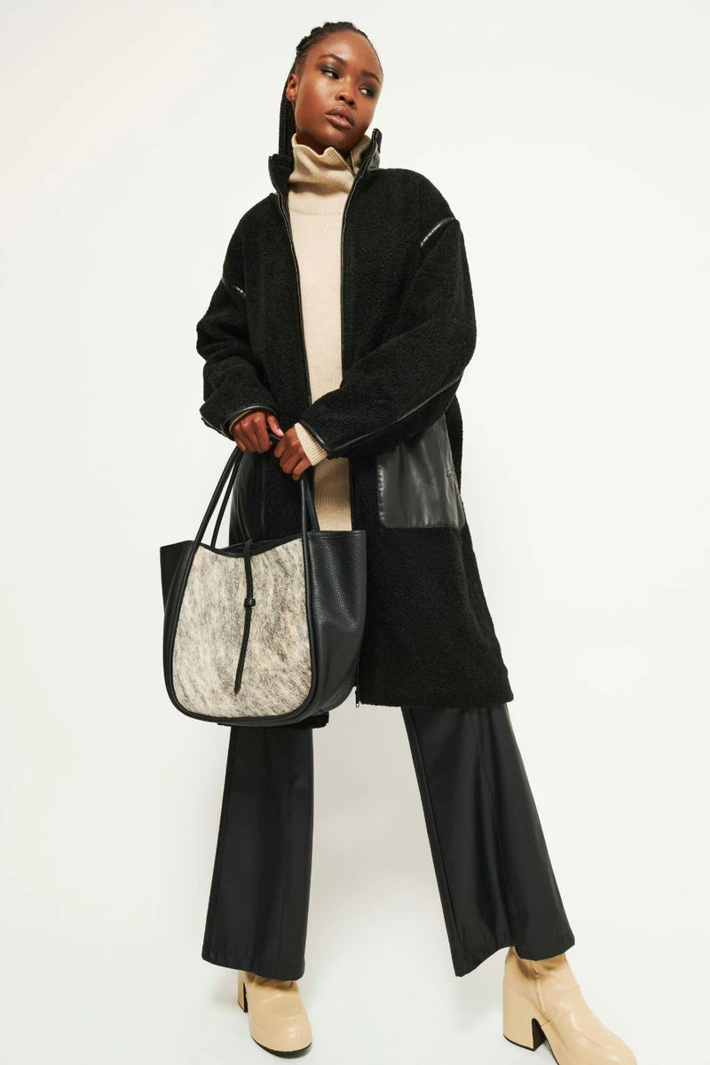 Wallie Vegan Wide Leg Pant | Tobacco