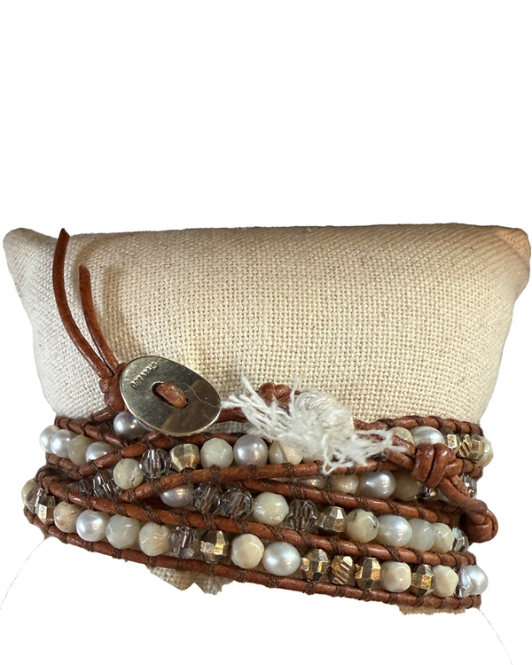 White Pearl and Gold Nuggets