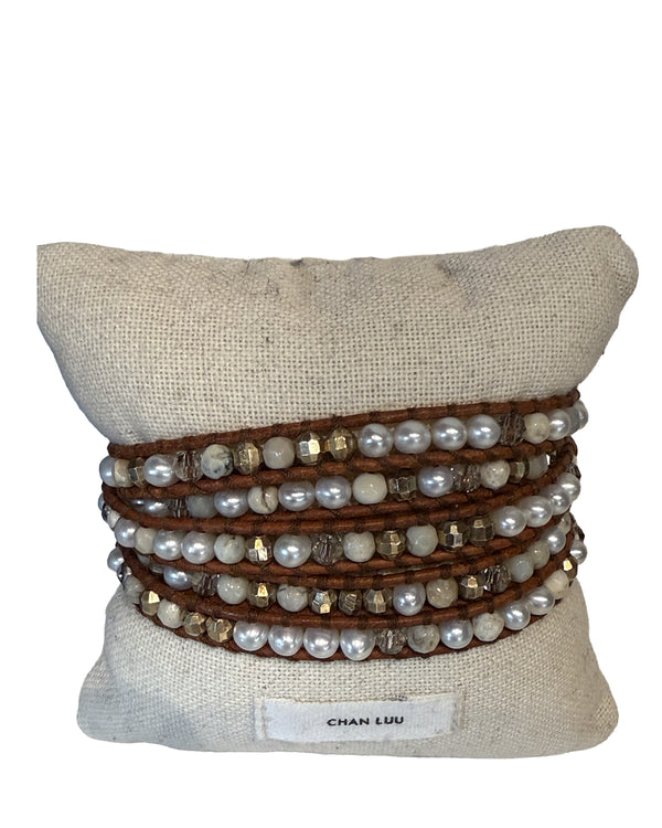 White Pearl and Gold Nuggets