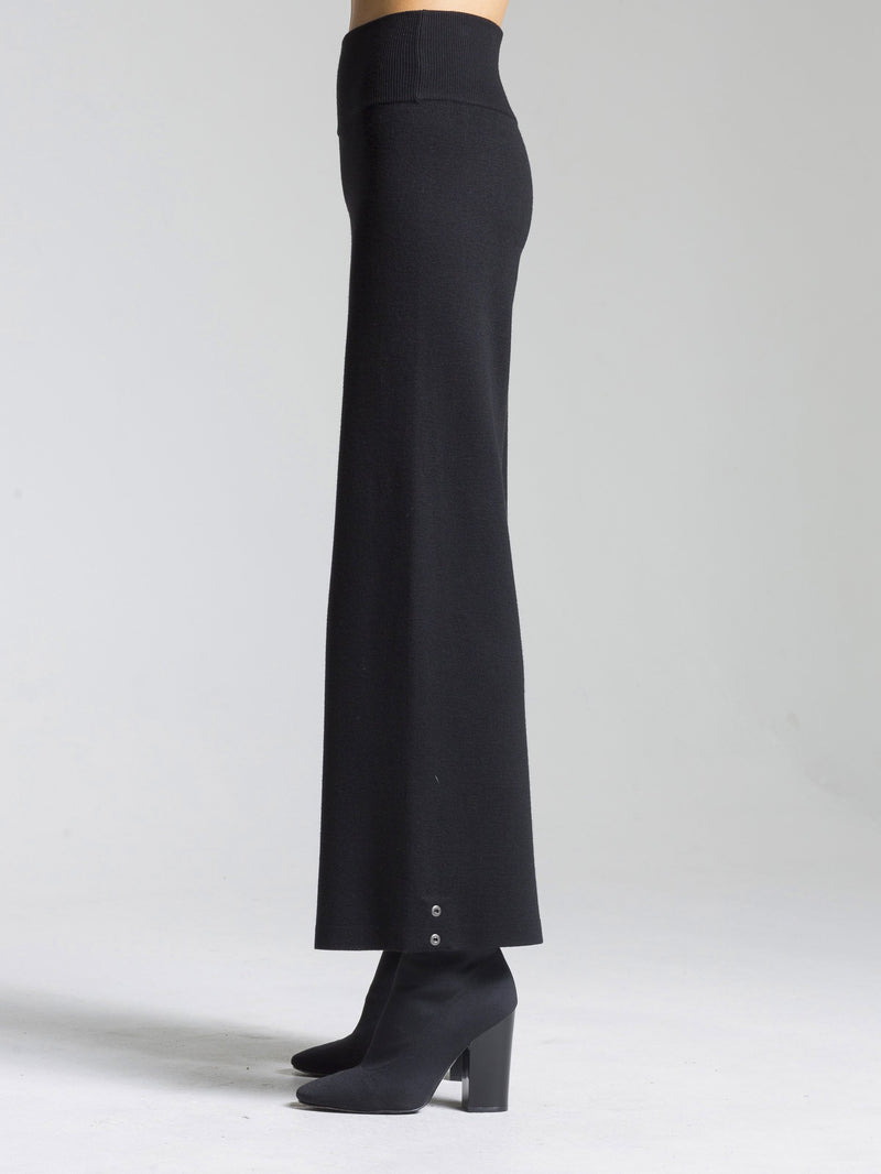 Full Needle Snap Hem Convertible Pant | Black