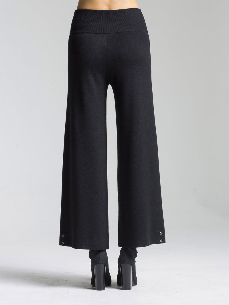 Full Needle Snap Hem Convertible Pant | Black
