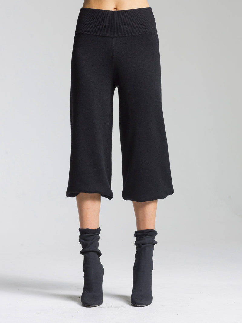 Full Needle Snap Hem Convertible Pant | Black