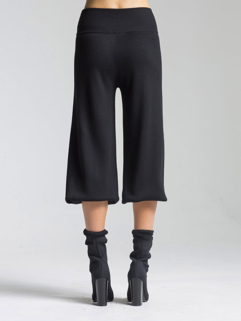 Full Needle Snap Hem Convertible Pant | Black