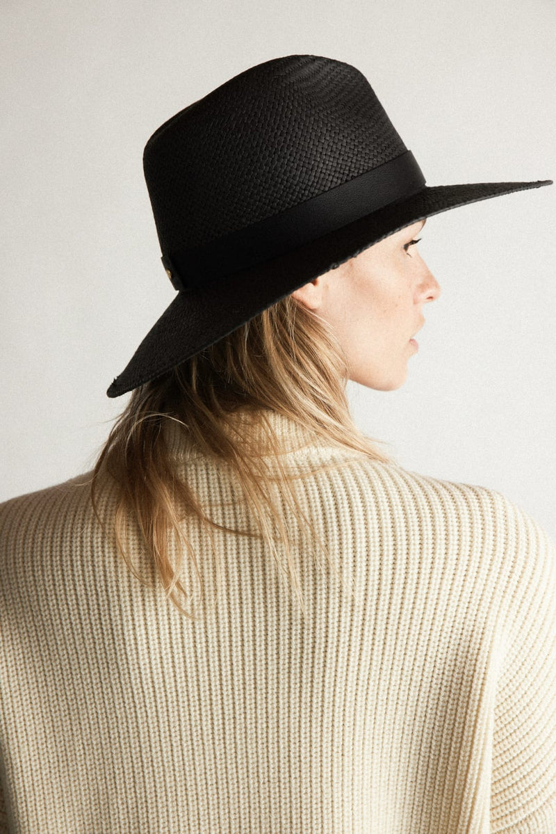 Simone Packable Hat | Black